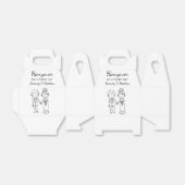 かわいい新郎新婦ハングオーバーキッパーソナライズされたト結婚ズ フェイバーボックス (折り畳みなし)