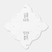 かわいい新郎新婦ハングオーバーキッパーソナライズされたト結婚ズ フェイバーボックス (折り畳みなし)