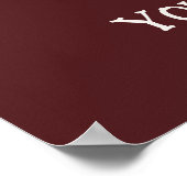 かわいい新鮮なカップケーキを追加文字ビジネス ポスター (角)