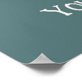 かわいい新鮮なカップケーキを追加文字ビジネス ポスター (角)