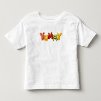 かわいい新鮮なフルーツの美味しそうなタイポグラフィーの子供Tシャツ トドラーTシャツ