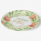 かわいい新鮮植物セラミックポット水彩 ペーパープレート (アングル)