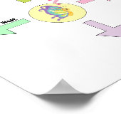 かわいい方向ベビー子供部屋ポスター ポスター (角)