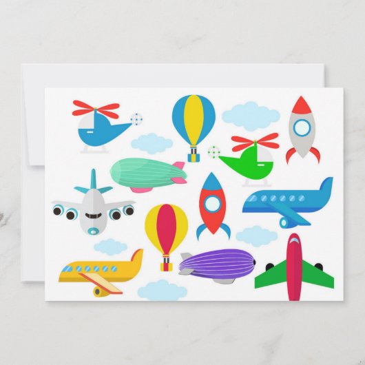 かわいい旅行をテーマにした男の赤ちゃんシャワーおむつラッフル 招待状 (裏面)