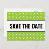 かわいい日付を保存する家族の懇親会はがき 案内ポストカード (正面/裏面)