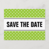 かわいい日付を保存する家族の懇親会はがき 案内ポストカード (正面)