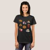 かわいい日本のお菓子 Tシャツ (正面フル)