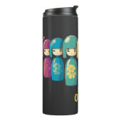 かわいい日本のこけし人形 タンブラー (回転左)