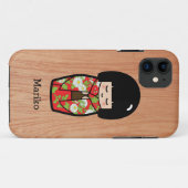 かわいい日本のこけし人形 Case-Mate iPhoneケース (裏面(横))