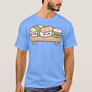 かわいい日本のすしトリオ卵さけ・まき Tシャツ