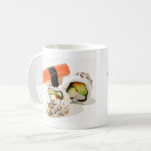 かわいい日本のすし料理 コーヒーマグカップ (正面左)