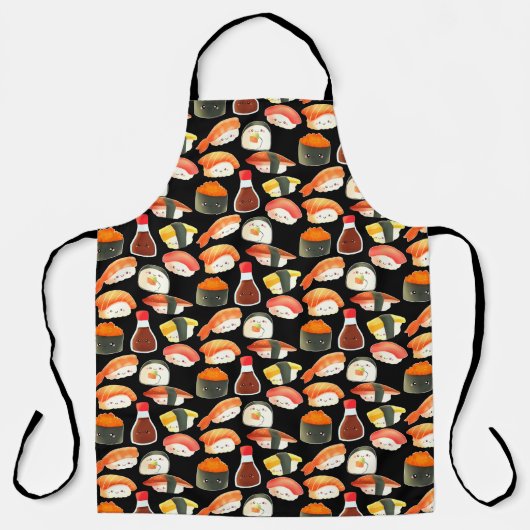 かわいい日本のすし エプロン (正面)