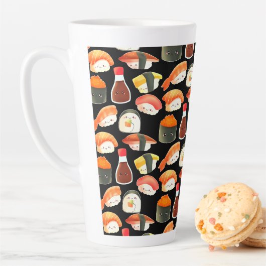 かわいい日本のすし カフェラテマグ (インサイチュ)