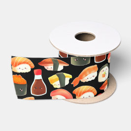 かわいい日本のすし サテンリボン