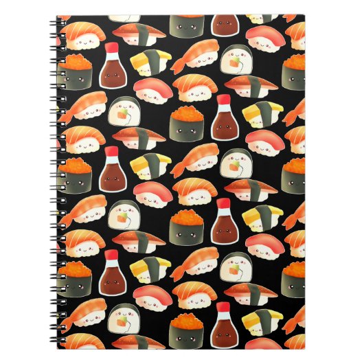 かわいい日本のすし ノートブック (正面)