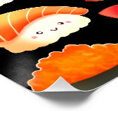 かわいい日本のすし ポスター (コーナー)