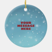 かわいい日本のアニメガールセラミックスツリー セラミックオーナメント (裏面)