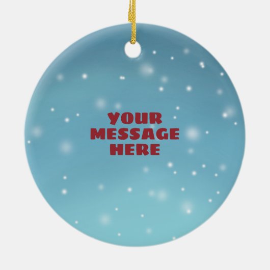 かわいい日本のアニメガールセラミックスツリー セラミックオーナメント (裏面)