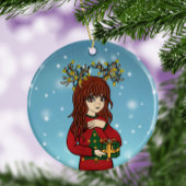 かわいい日本のアニメガールセラミックスツリー セラミックオーナメント