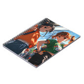 かわいい日本のアニメ女子ノートブックスパイラル ノートブック (左側)