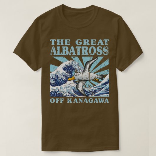 かわいい日本のウェー素晴らしブAlbatross Cute Ja Tシャツ (デザイン正面)