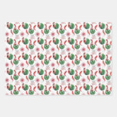 かわいい日本のコイ魚パーティータイル ラッピングペーパーシート (正面3)