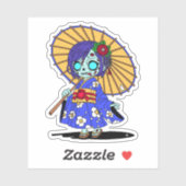 かわいい日本のゾンビ シール (シート)