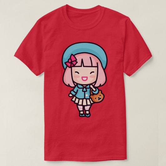 かわいい日本のヒップスター Tシャツ (デザイン正面)
