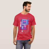 かわいい日本のレトロ90年代の懐かしさVaporwaveレトロ Tシャツ (正面フル)