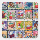 かわいい日本の動物切手の年|過去記事 スクエアシール (正面)