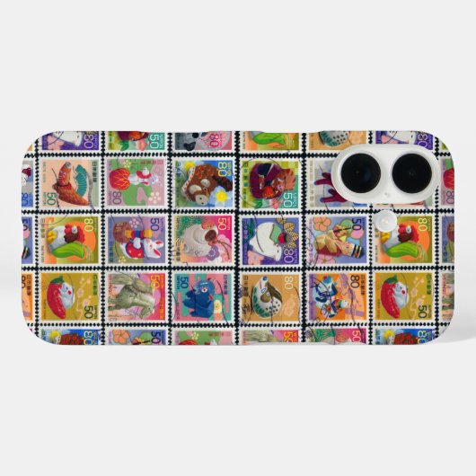 かわいい日本の動物切手の年|過去記事 Case-Mate iPhoneケース (裏面 (横))