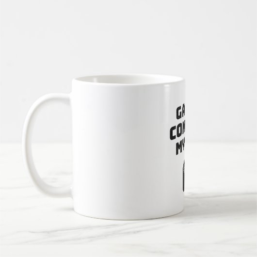かわいい日本の妖怪デーモンと霊 コーヒーマグカップ (左)