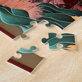 かわいい日本の庭園愛好家 ジグソーパズル (側面)