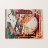 かわいい日本の庭園愛好家 ジグソーパズル (横)