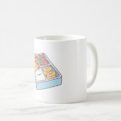 かわいい日本の弁当箱てんぷらエビ コーヒーマグカップ (正面右)
