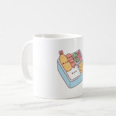 かわいい日本の弁当箱てんぷらエビ コーヒーマグカップ (正面左)