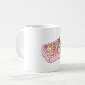 かわいい日本の弁当箱寿司 コーヒーマグカップ (正面左)