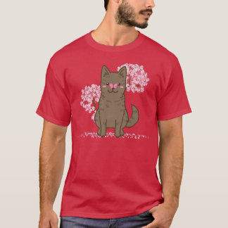 かわいい日本の桜さくらんぼブロッサムカイケンドッグ Tシャツ