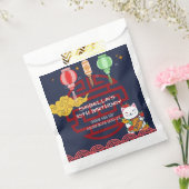 かわいい日本の火鉢ディナーバースデーパーティー フェイバーバッグ (封をした状態)