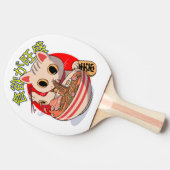 かわいい日本の猫食べの麺|過去記事 卓球ラケット (横)