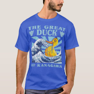 かわいい日本の素晴らしWAVE素晴らし Duck Cute Japan A Tシャツ