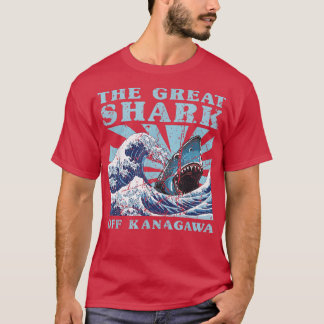 かわいい日本の素晴らしWAVE素晴らし Shark Cute Japan Tシャツ