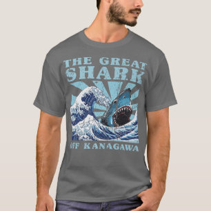 かわいい日本の素晴らしWAVE素晴らし Shark Cute Japan Tシャツ