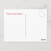 かわいい日本の食べ物の追加メッセージ ポストカード (裏面)