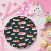 かわいい日本の食べ物大燈籠すしかわいい夏 ペーパープレート (パーティー)