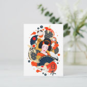 かわいい日本はがき ポストカード (スタンド正面)