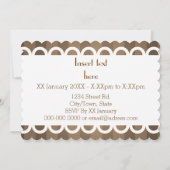 かわいい日本製アニメのスタイルのかわいいはココアのコップを暖めます 招待状 (裏面)