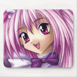 かわいい日本製アニメの女の子の女中 マウスパッド