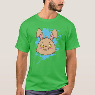 かわいい日本風うさぎの友達 Tシャツ