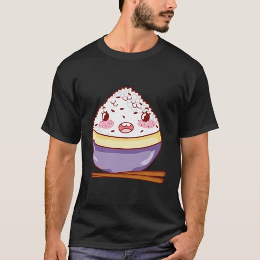 かわいい日本食丼 Tシャツ (正面)
